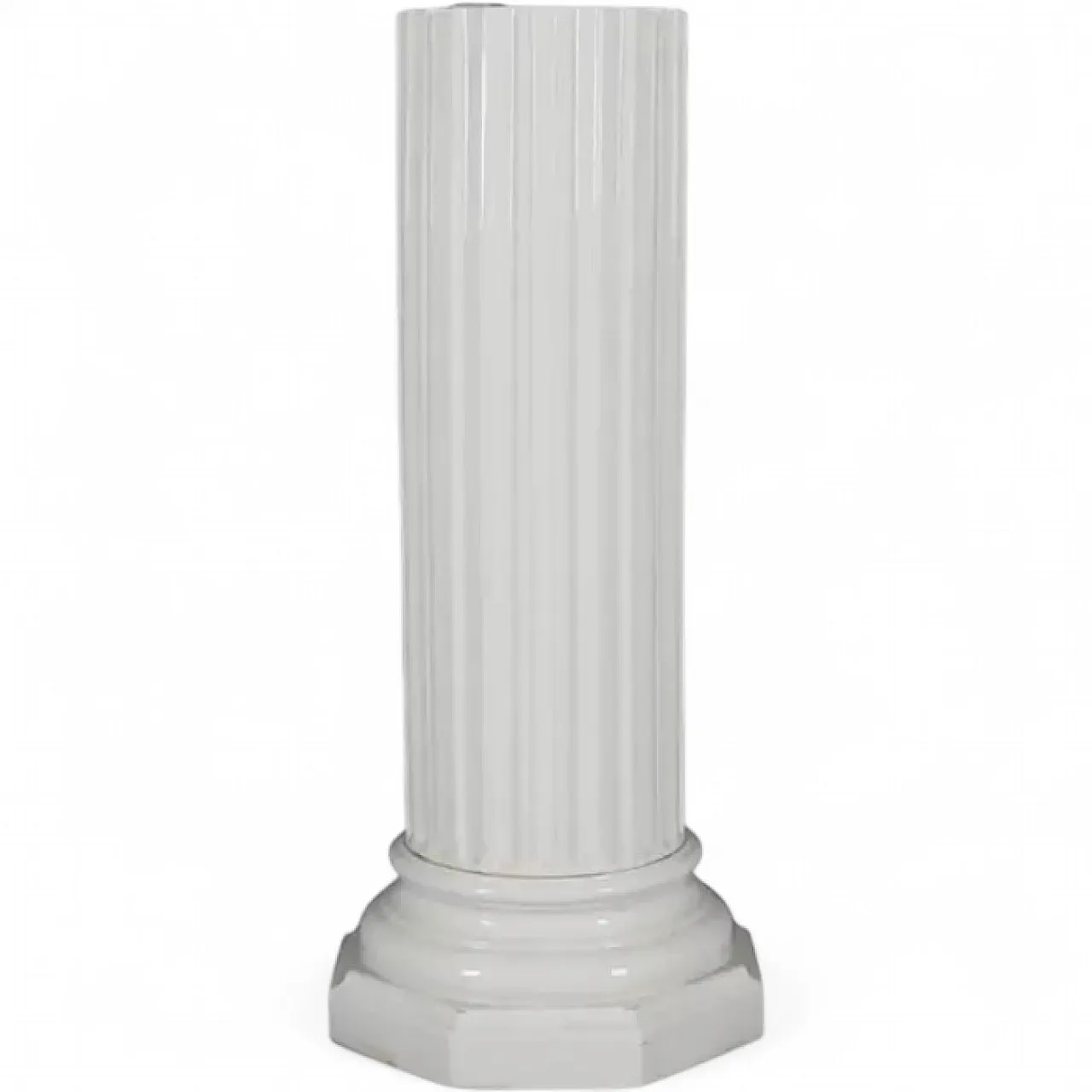 Porcelain pedestal column by Gustavsberg, late 19th century 4