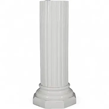 Porcelain pedestal column by Gustavsberg, late 19th century