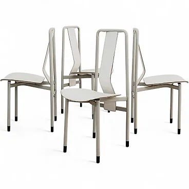 4 chairs Mod. Irma by Achille Castiglioni for Zanotta, 80s