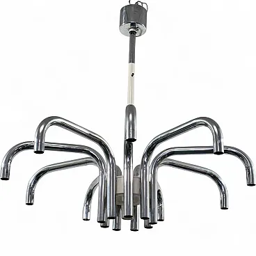 19-Light Chandelier by Angelo Brotto for Esperia, 70s