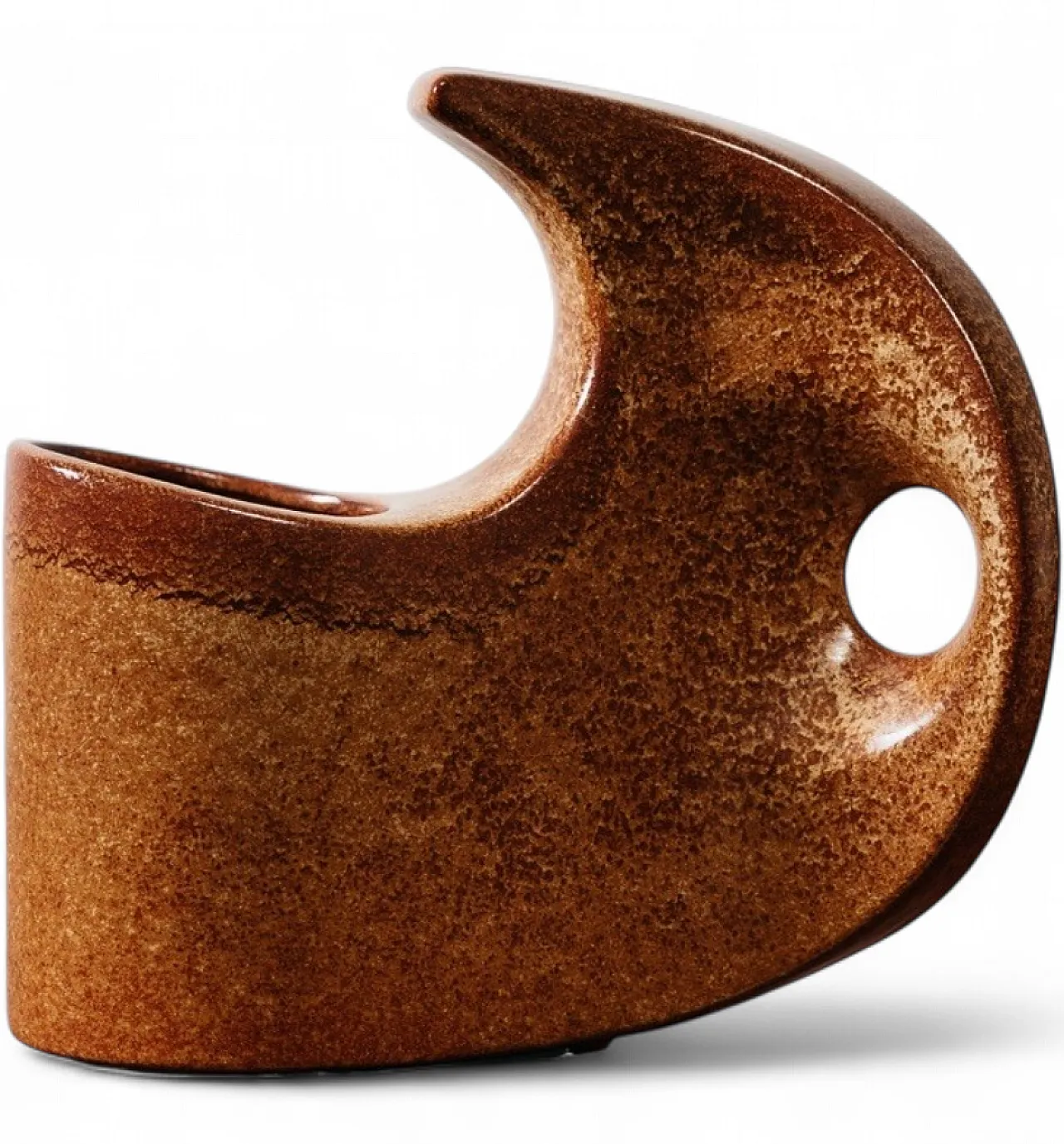 Model 977 Glazed Ceramic Vase by Roberto Rigon for Bertoncello, 1970s 14