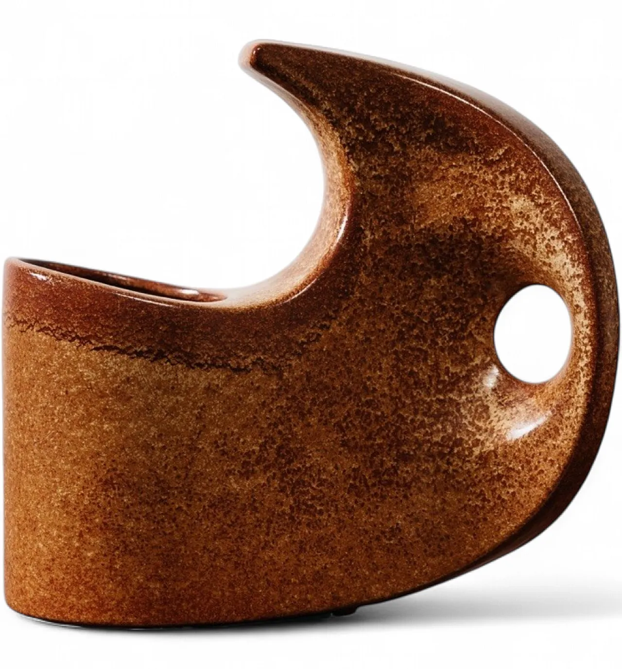 Model 977 Glazed Ceramic Vase by Roberto Rigon for Bertoncello, 1970s 15