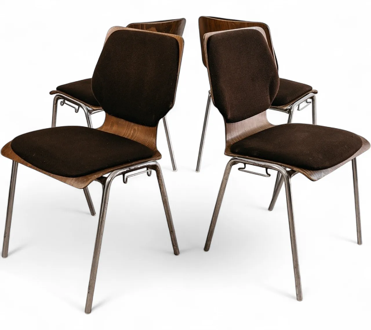4 Chairs Carlo Ratti Style, 1970s 21