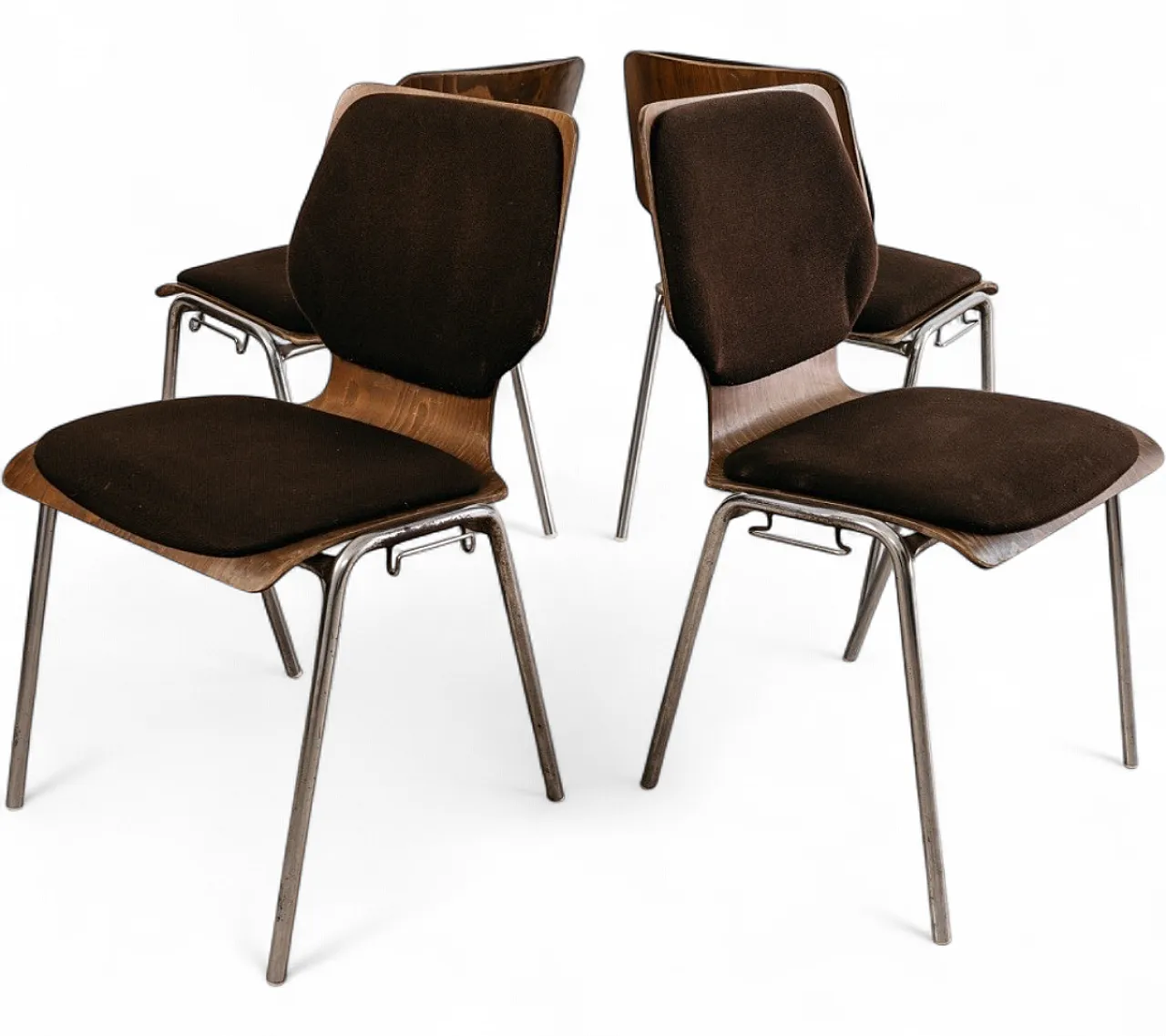 4 Chairs Carlo Ratti Style, 1970s 22