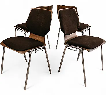4 Chairs Carlo Ratti Style, 1970s