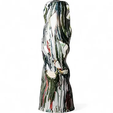 Ceramic Table/Floor Lamp Ernesto Treccani style , 70s