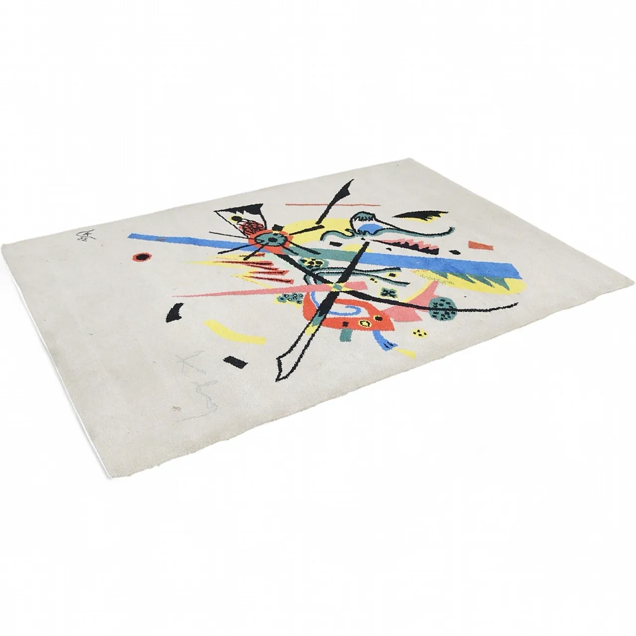 Kandinsky Wassily Denmark Ege Art Line Rug Design 1980s 19