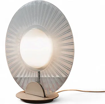 Vintage 1980s Postmodern Glass Design Lamp