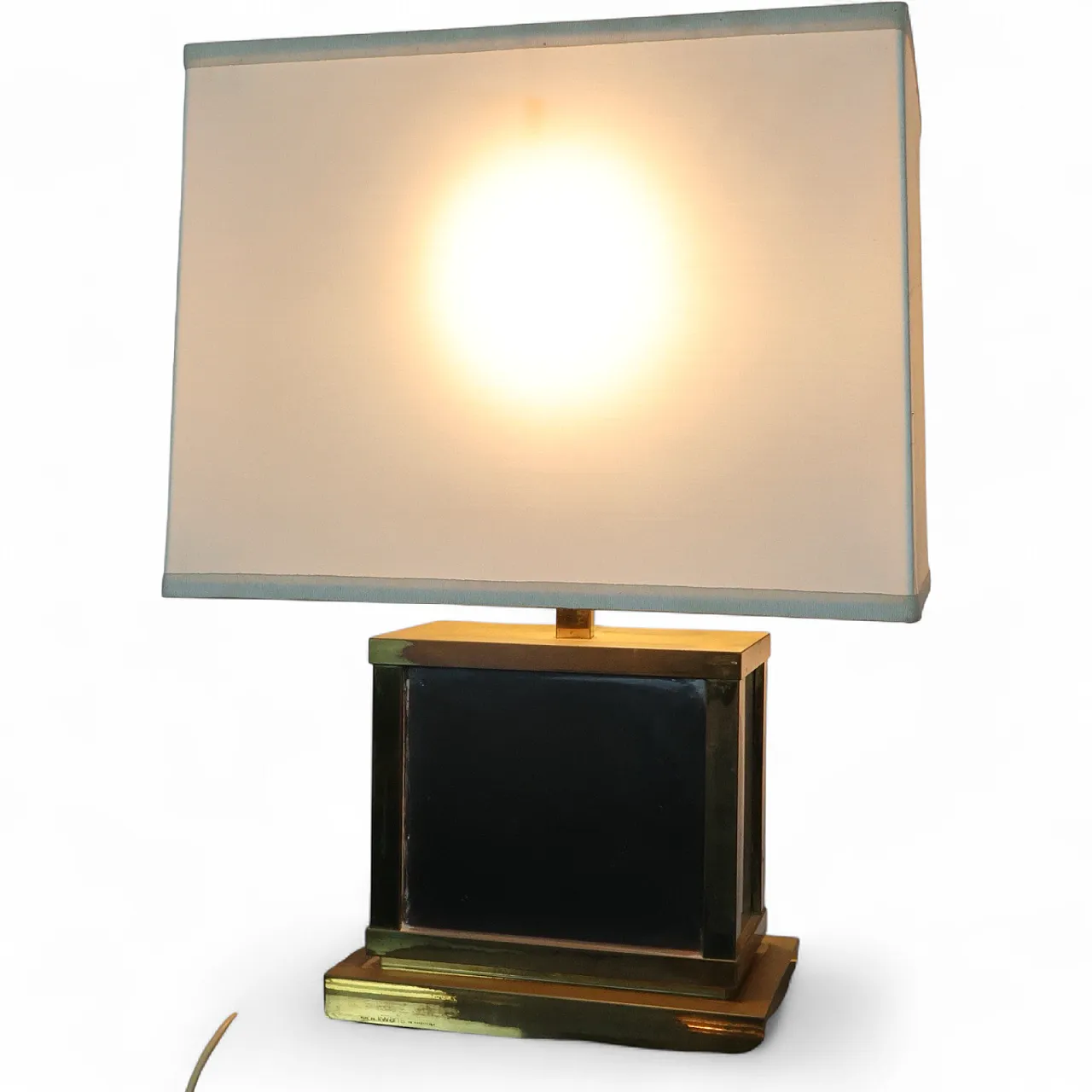 Liwan’s Roma Lampada Da Tavolo Hollywood Regency Ottone Design Italian 14