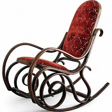 Thonet Vintage Mid-Century Design Rocking Armchair