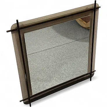 Renato Zevi Metalarte Mirror Glass and Brass Modern Design