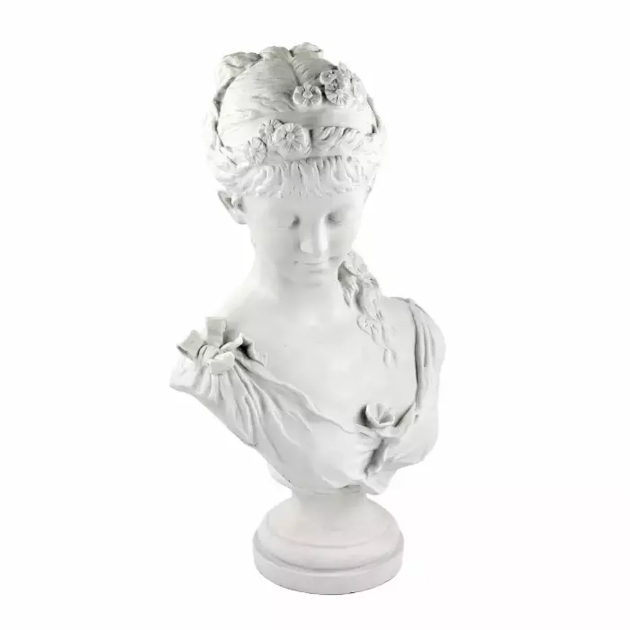 Busto in porcellana a biscotto di Charles Levy & Co, fine '800 9