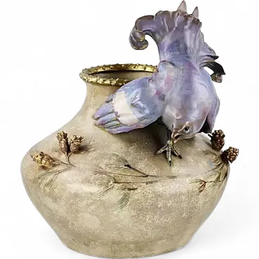 Vaso in ceramica di Amphora Manufactory, Eduard Stellmacher, '900