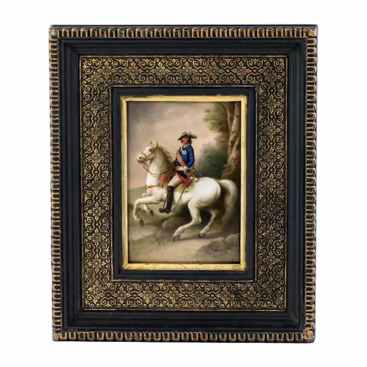 Porcelain plaque depicting Peter I, 19th century 1