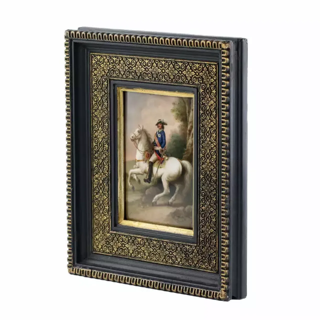 Porcelain plaque depicting Peter I, 19th century 4