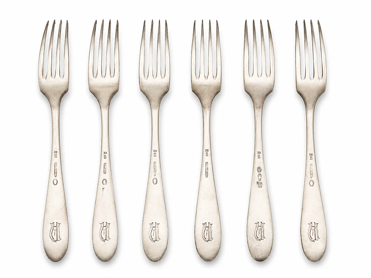 Lotto 28 posate d'epoca silver plated 9