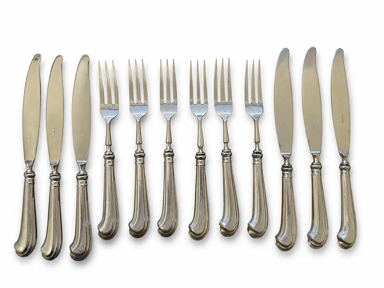 Lotto 28 posate d'epoca silver plated 10
