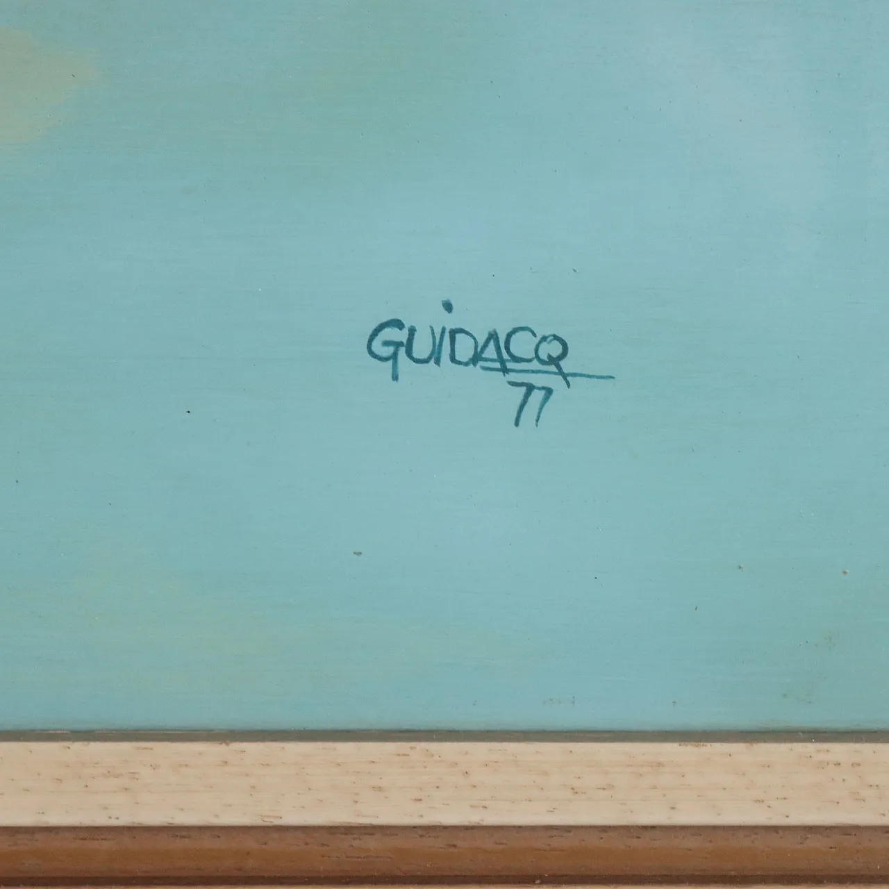 Painting by Guido Acquaviva, oil on canvas, 20th century 8