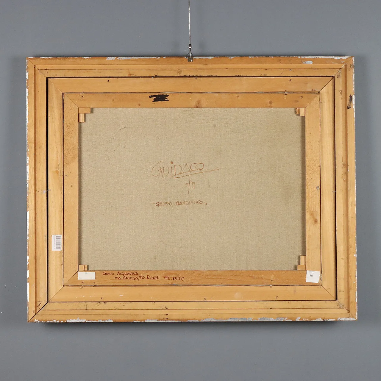 Painting by Guido Acquaviva, oil on canvas, 20th century 10