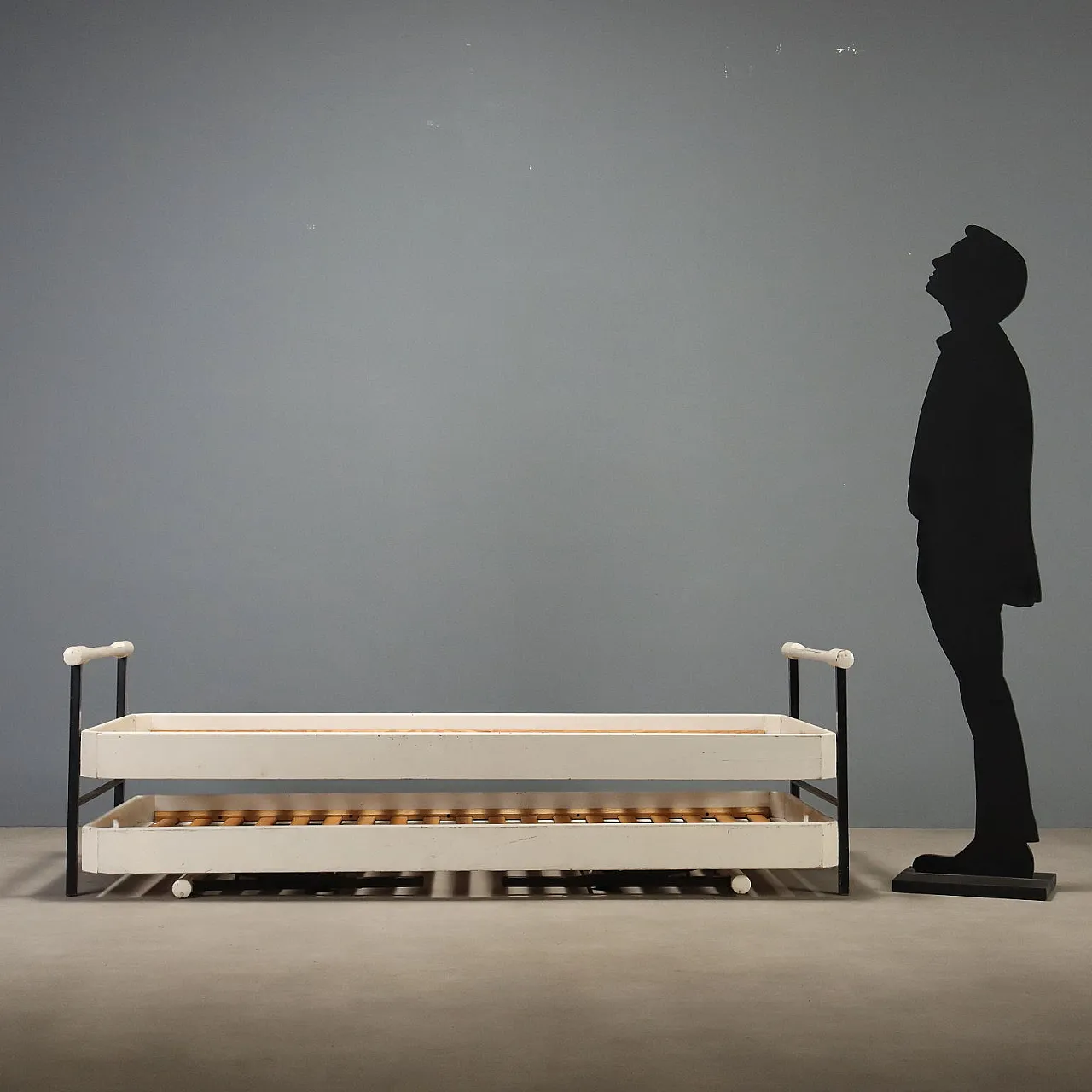 Pair of L75 beds by Osvaldo Borsani for Tecno, 20th century 2