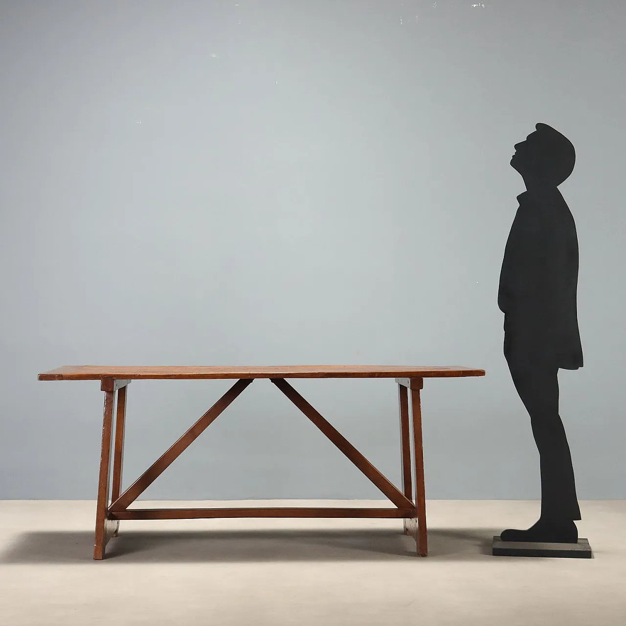 Walnut table with antique woods, early 20th century 2