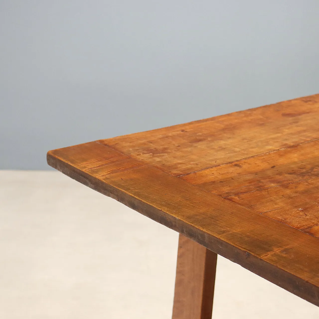 Walnut table with antique woods, early 20th century 3