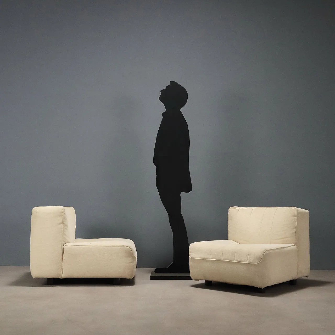4 compact chairs by Tito Agnoli, 1960s 3