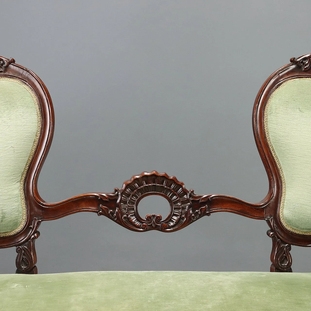Louis Philippe sofa in walnut, 19th century 5