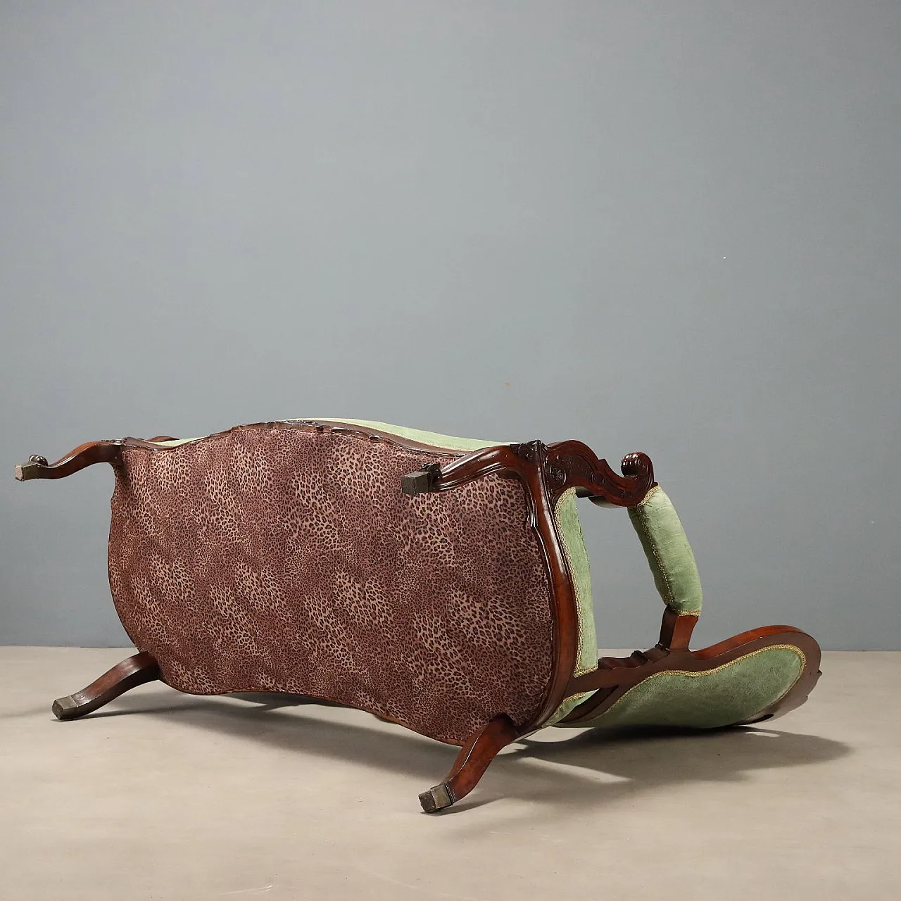 Louis Philippe sofa in walnut, 19th century 10