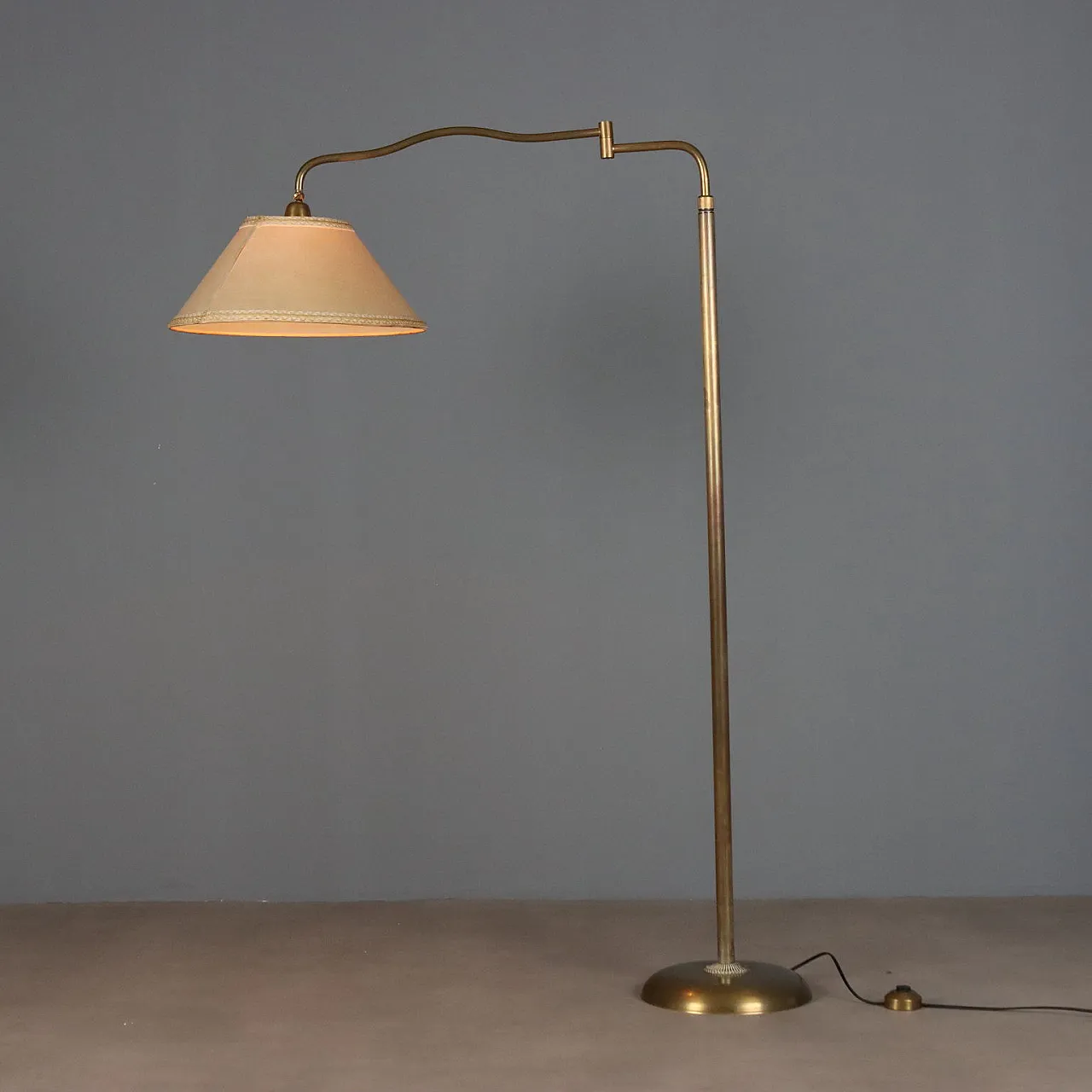 Brass floor lamp, 1950s 3