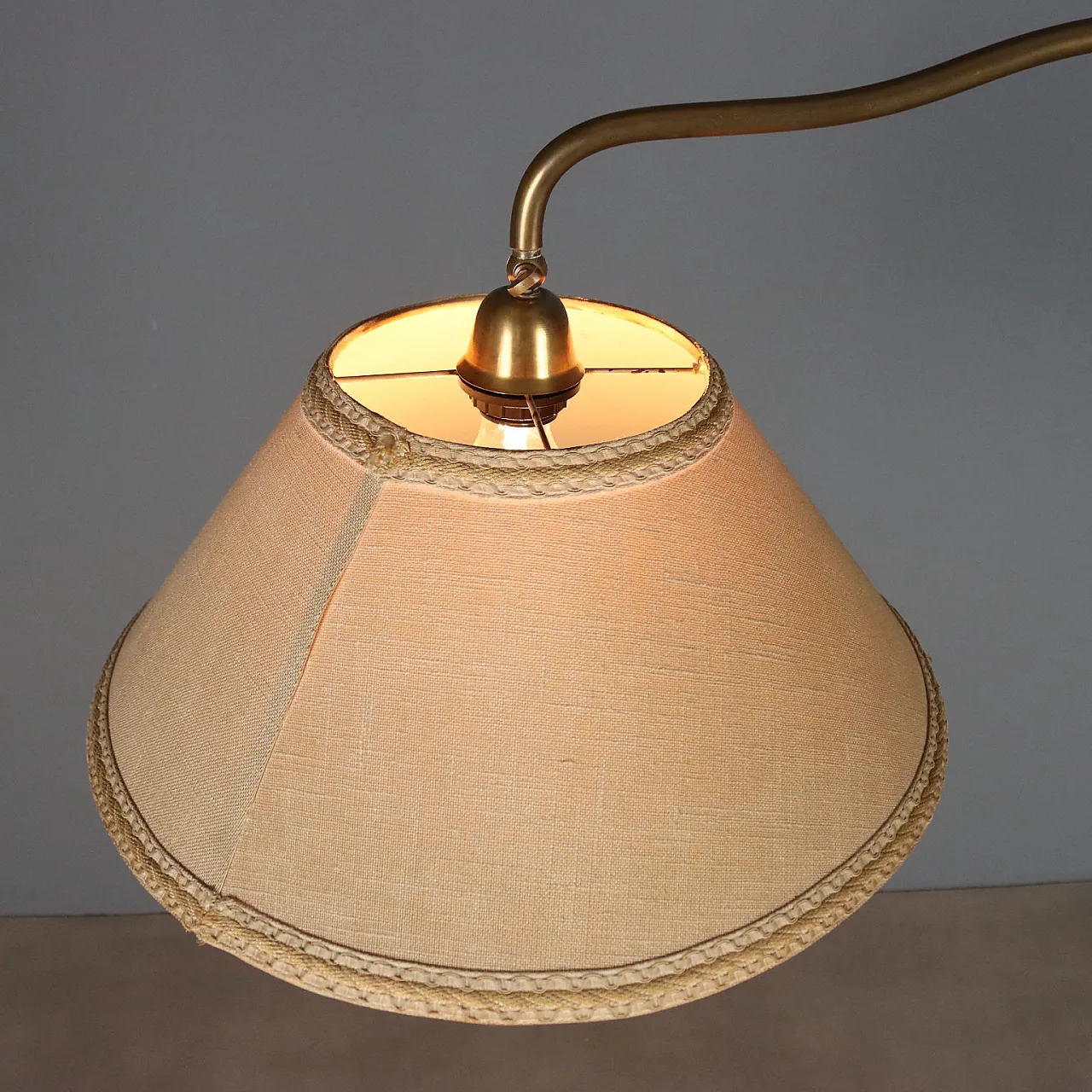Brass floor lamp, 1950s 5
