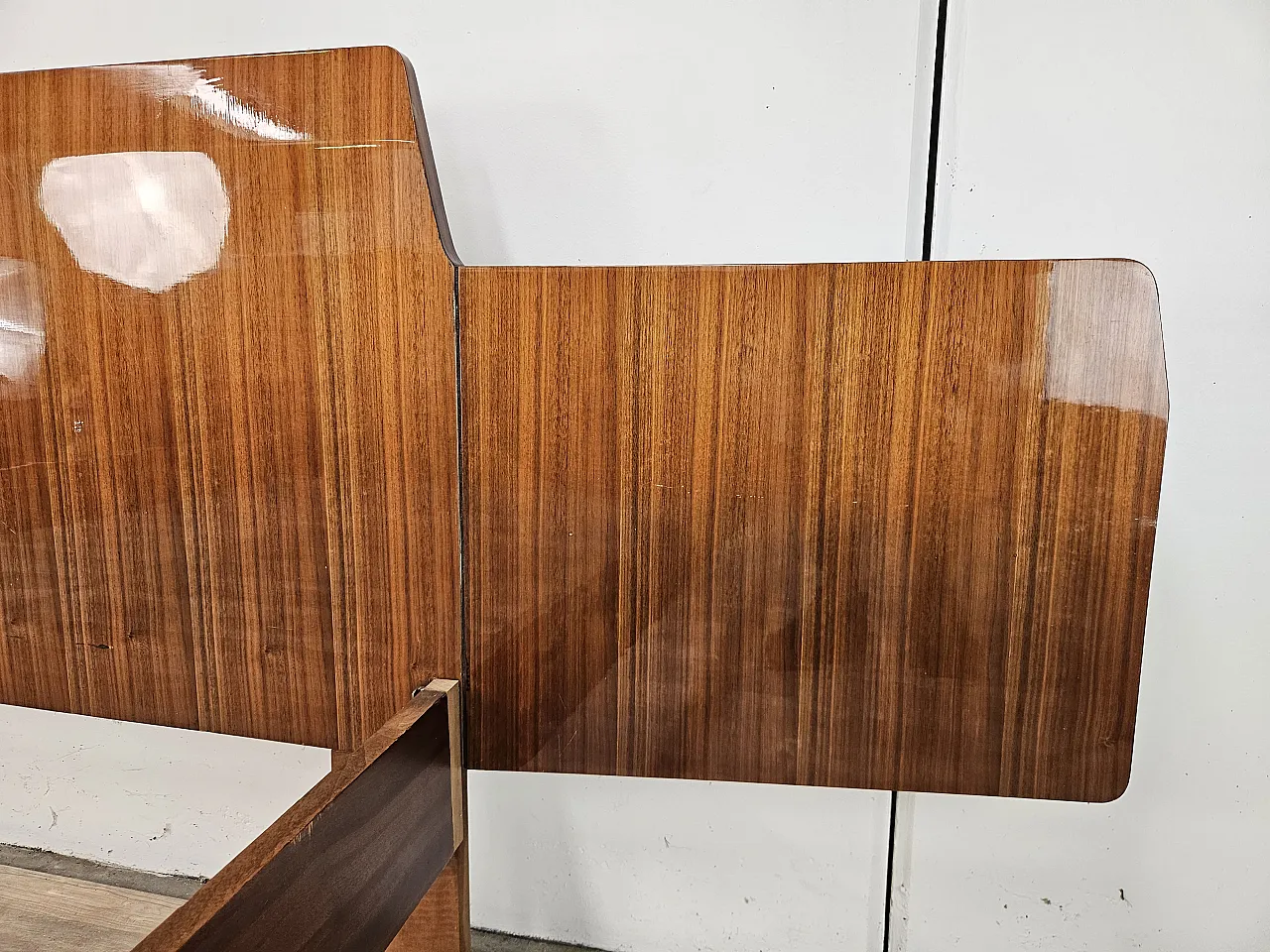 Mid-Century Walnut Double Bed, 1960 4