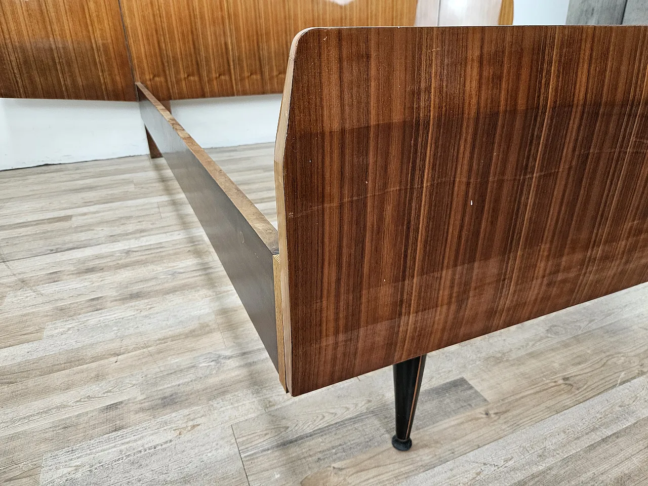 Mid-Century Walnut Double Bed, 1960 9