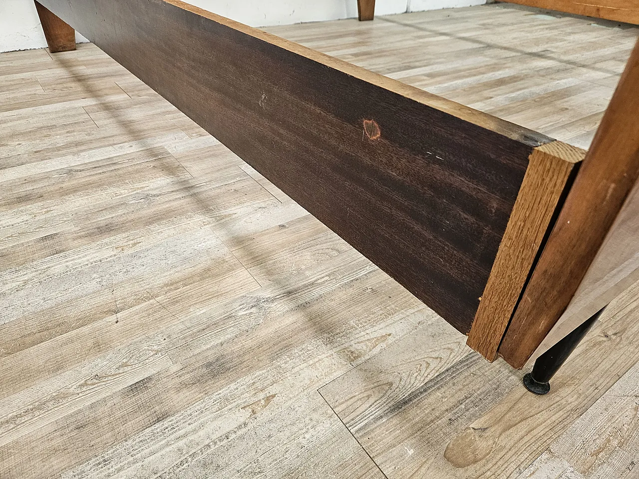 Mid-Century Walnut Double Bed, 1960 15
