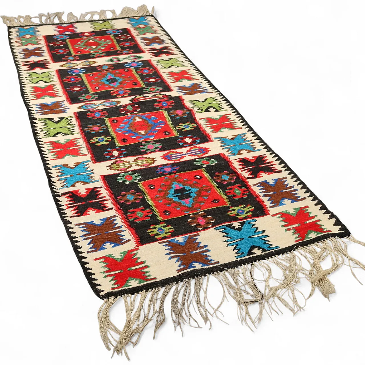 Kilim rug in wool, 20th century 9