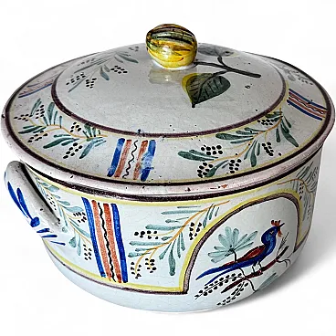 Hand-ainted aience terrine, 19th century