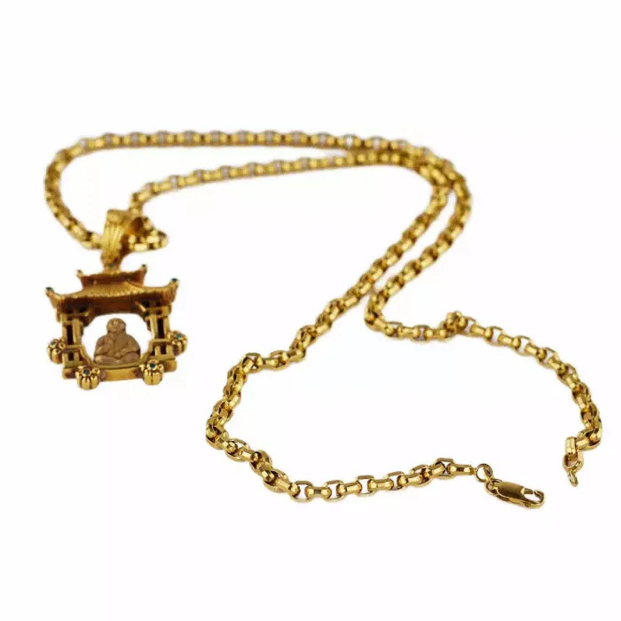 Gold necklace, mid-20th century 3