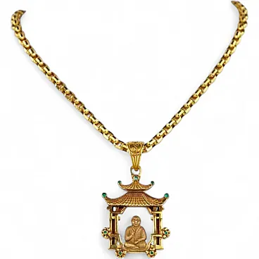 Gold necklace, mid-20th century