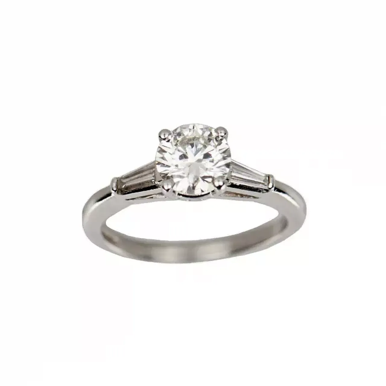 Platinum and diamond ring, 20th century 1