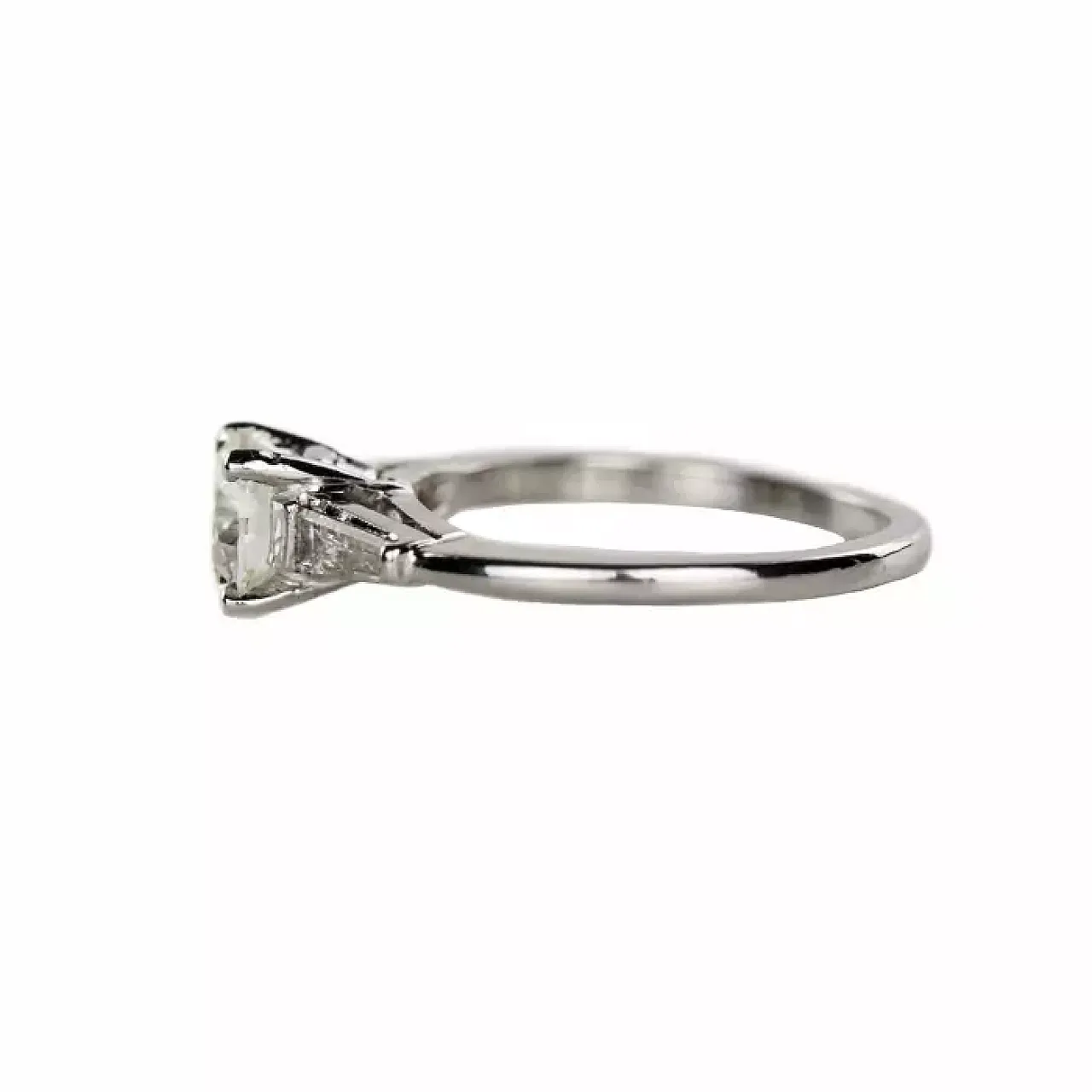 Platinum and diamond ring, 20th century 4