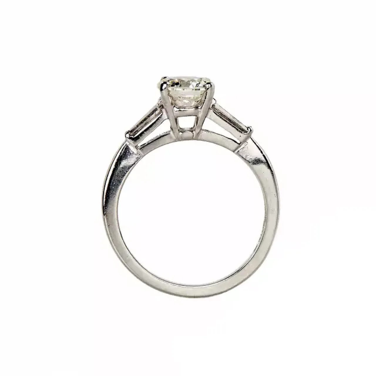 Platinum and diamond ring, 20th century 5