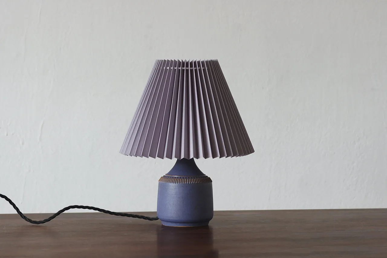 Stoneware table lamp by Klase Höganäs, 1960s 1