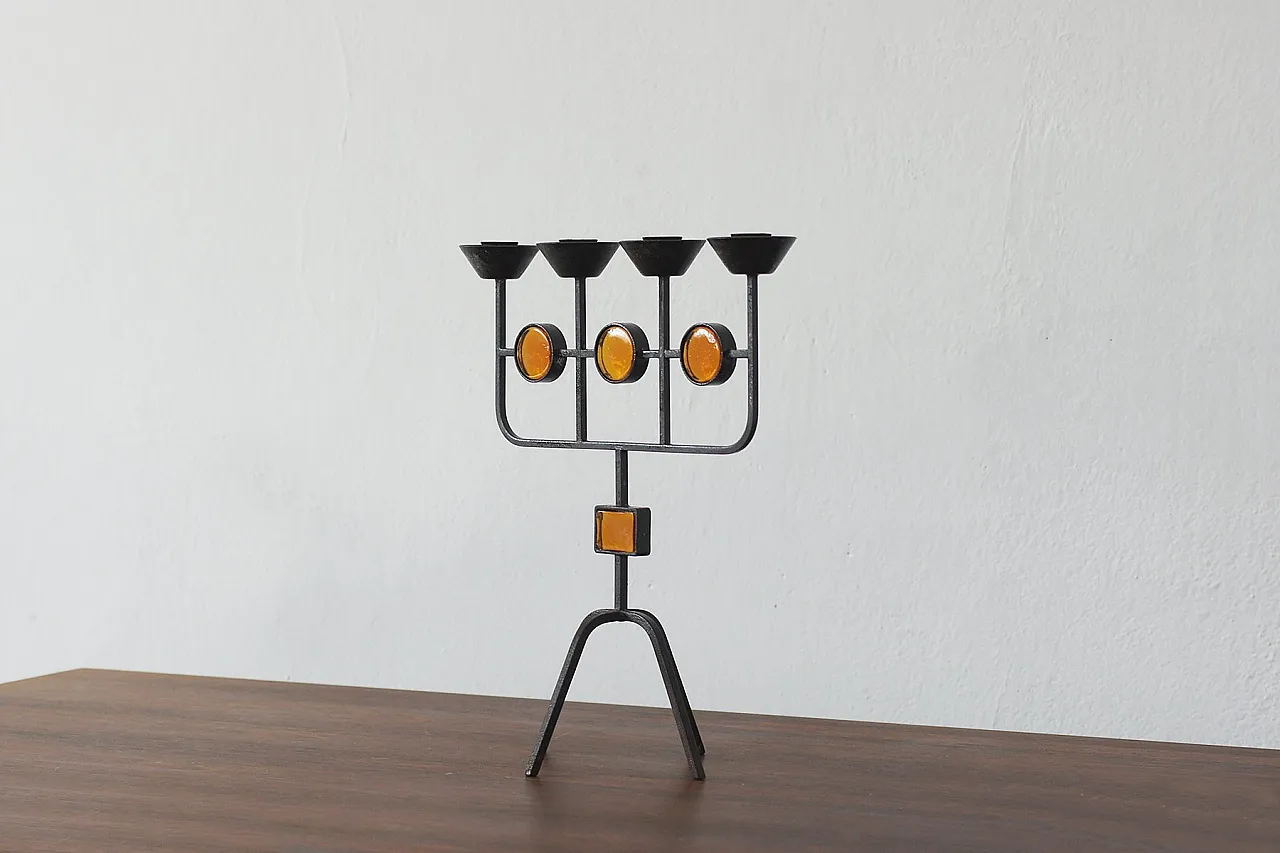 Candleholder by Gunnar Ander for Ystad Metall, 1950s 2