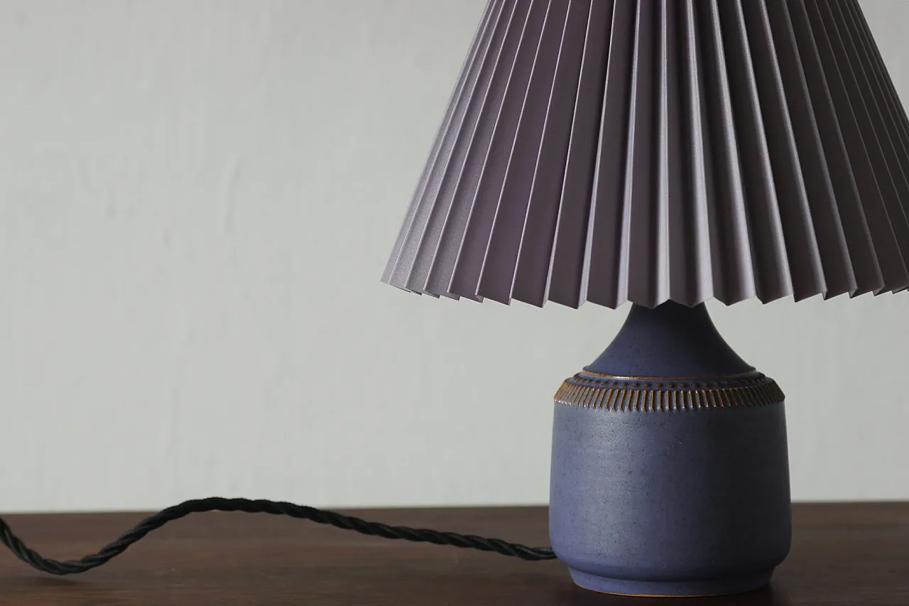 Stoneware table lamp by Klase Höganäs, 1960s 3