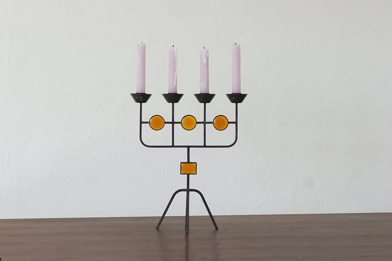 Candleholder by Gunnar Ander for Ystad Metall, 1950s 3