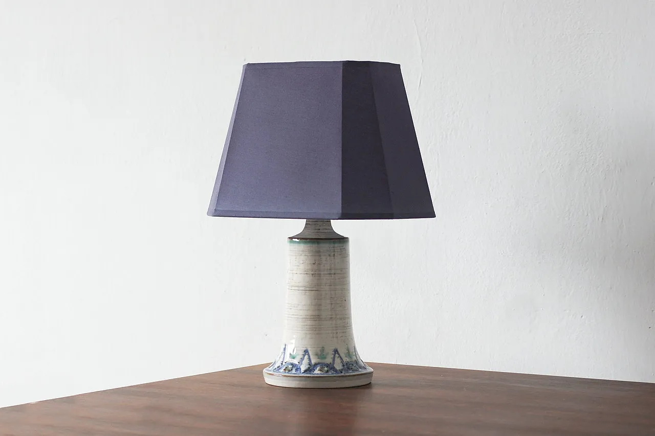 Ceramic table lamp from Søholm, Denmark, 1960s 2