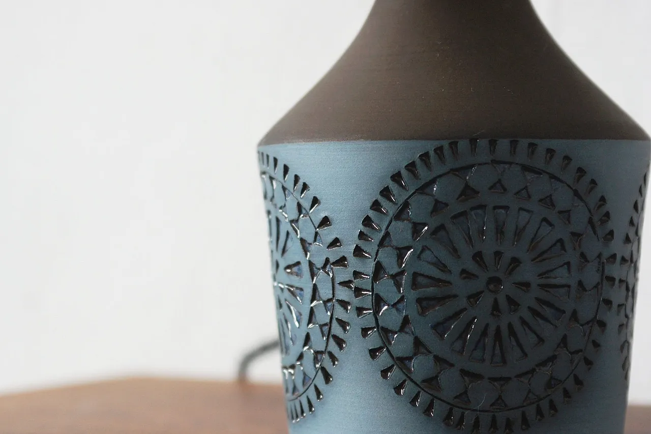 Ceramic table lamp from Alingsås Keramik, 1960s 4