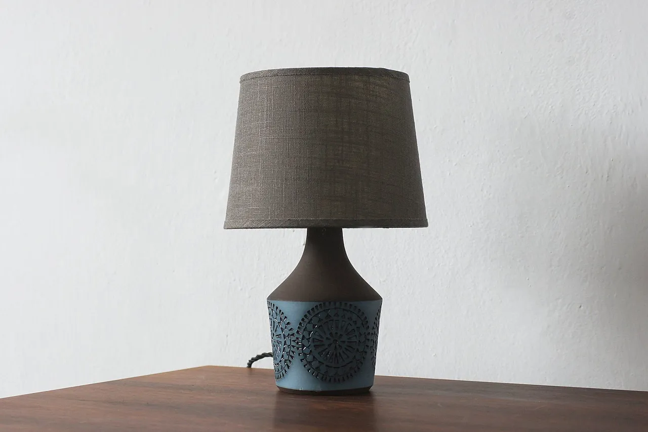 Ceramic table lamp from Alingsås Keramik, 1960s 5