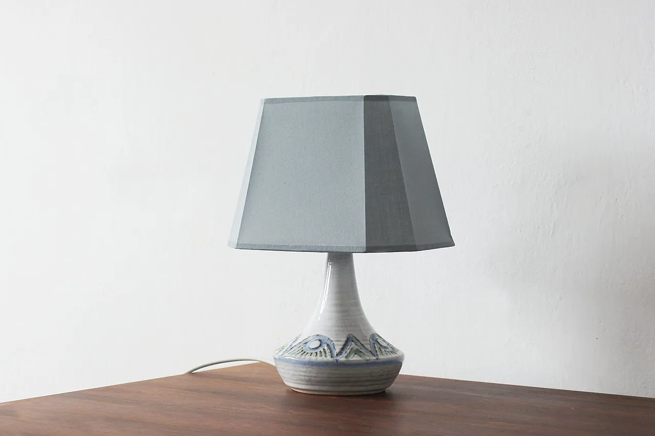 Ceramic table lamp from Søholm Stentøj, 1960s 3