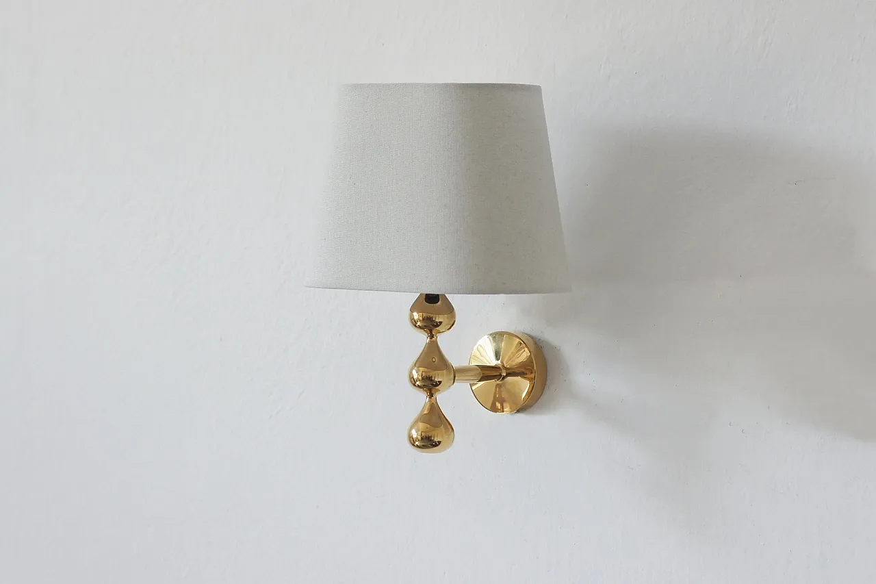 Teardrop wall lamp by Hugo Asmussen, 1970s 1